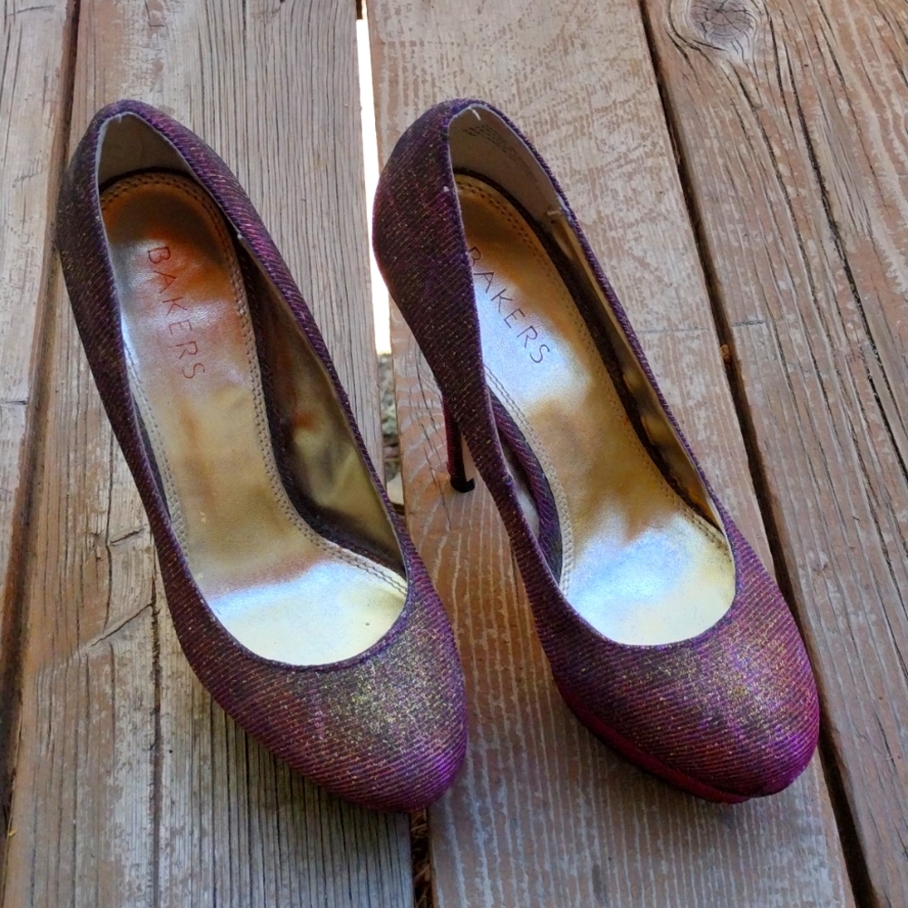 Bakers Iridescent Heels 💗💜💙
